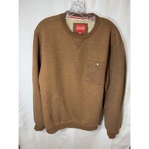 Coleman Men's Warm Sherpa Lined Secure Chest Pocket Henley Sweatshirt XXL